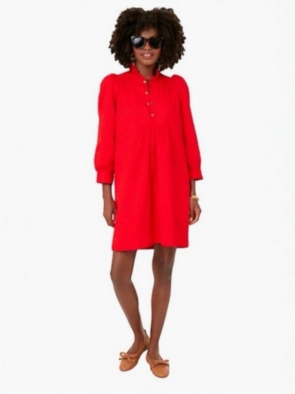 Tuckernuck Pomander Place Claiborne Shirt Dress Red Preppy Classic Women’s L